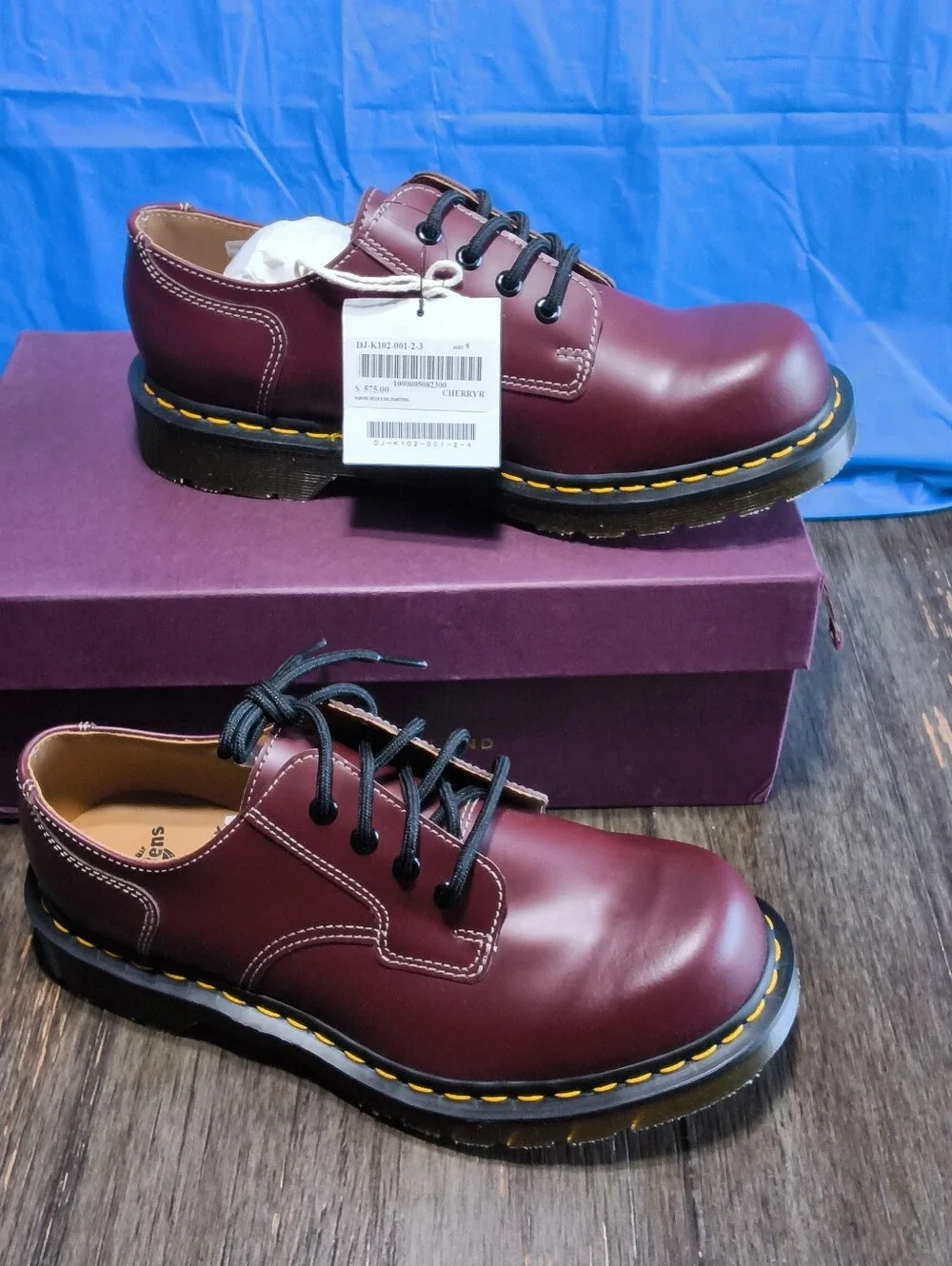 COMME des GARCONS HOMME DEUX x Dr. Martens Cherry Red Derby Shoes Mens 10 Wom 11